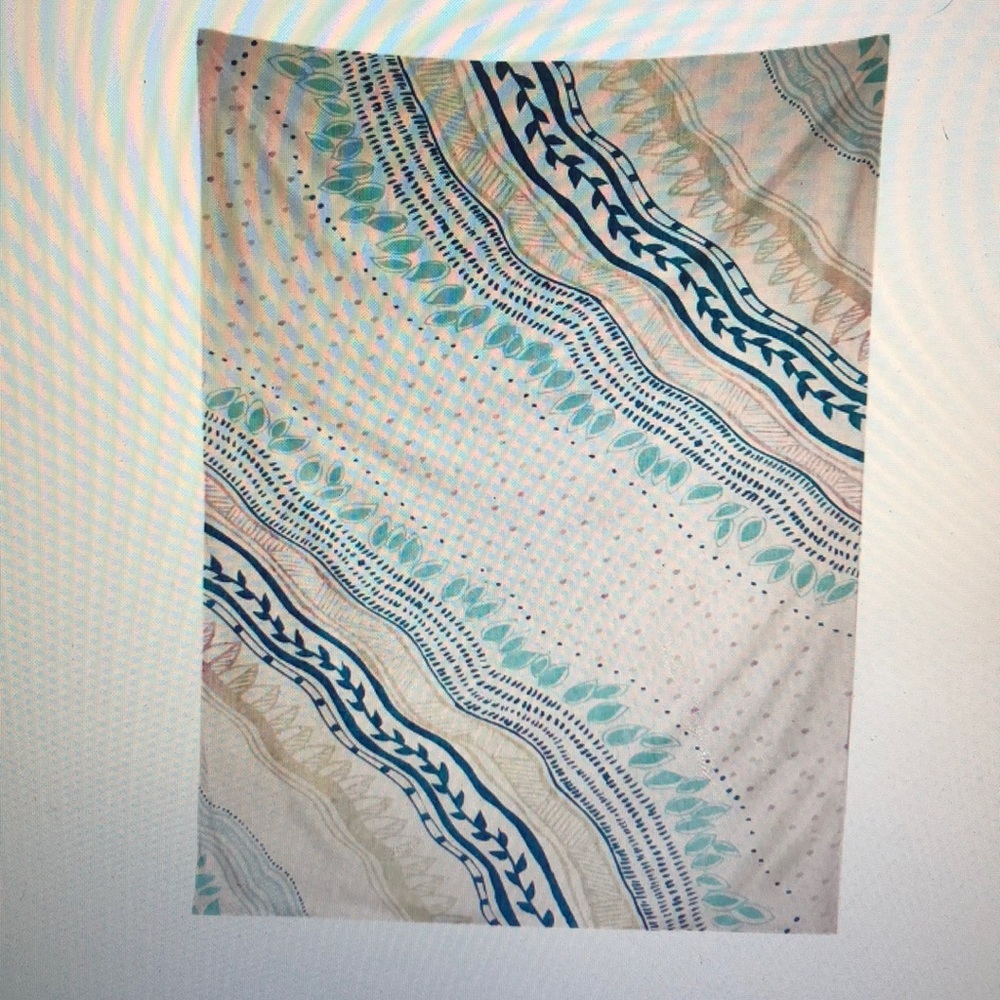 Never used Tapestry: blue & beige pattern